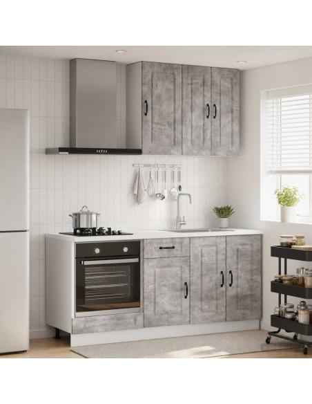 Unità Cucina KALMAR 5 pcs Grigio Cemento Legno ingegnerizzato