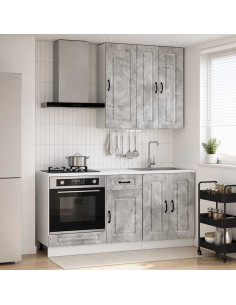 Unità Cucina KALMAR 5 pcs Grigio Cemento Legno ingegnerizzato
