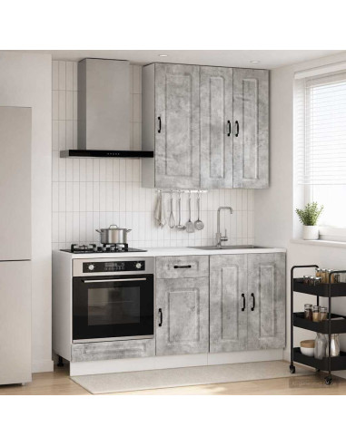 Unità Cucina KALMAR 5 pcs Grigio Cemento Legno ingegnerizzato