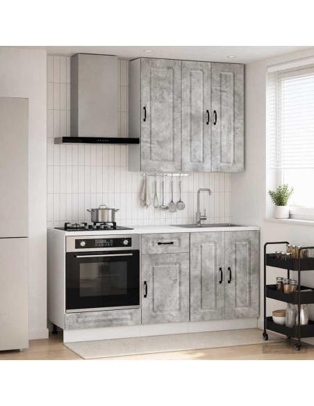Unità Cucina KALMAR 5 pcs Grigio Cemento Legno ingegnerizzato