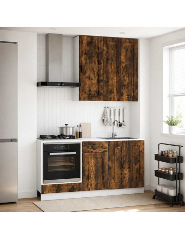 Unità Cucina KALMAR 5 pcs Rovere Fumo Legno ingegnerizzato