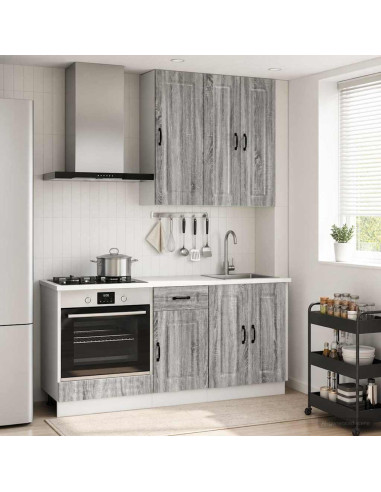 Unità Cucina KALMAR 5 pcs Sonoma grigio Legno ingegnerizzato