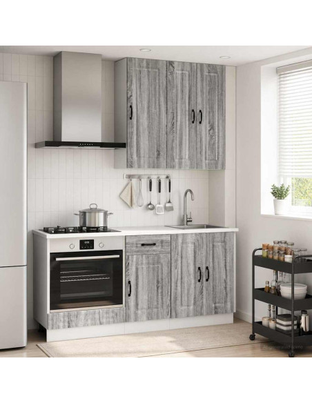 Unità Cucina KALMAR 5 pcs Sonoma grigio Legno ingegnerizzato