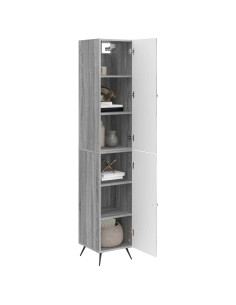Set di armadi 2 pcs Sonoma grigio Legno ingegnerizzato 2