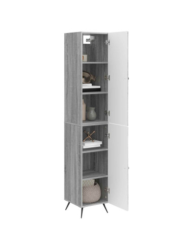 Set di armadi 2 pcs Sonoma grigio Legno ingegnerizzato