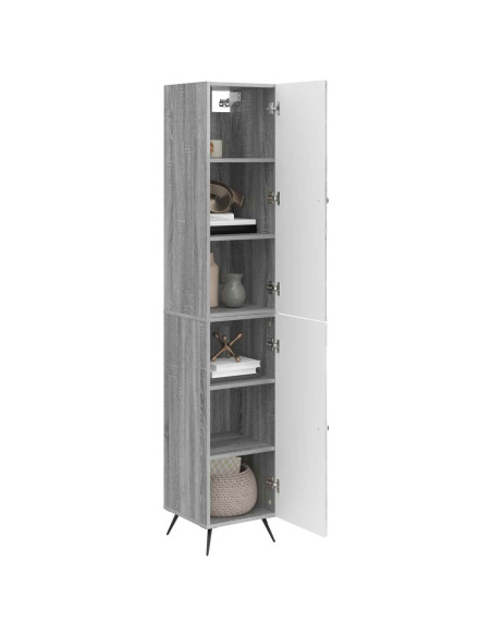 Set di armadi 2 pcs Sonoma grigio Legno ingegnerizzato