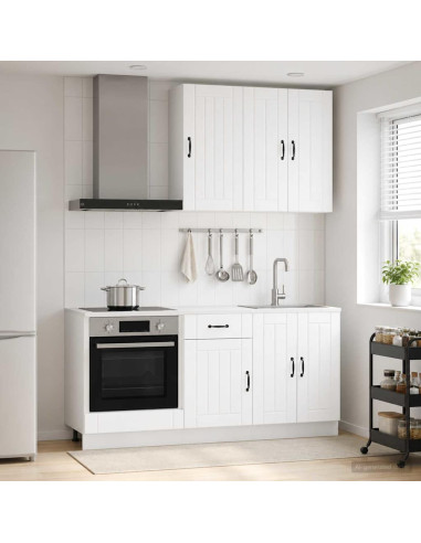 Unità Cucina LUCCA 5 pcs Bianco Legno ingegnerizzato