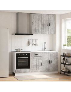 Unità Cucina LUCCA 5 pcs Grigio Cemento Legno ingegnerizzato