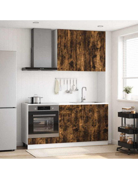 Unità Cucina LUCCA 5 pcs Rovere Fumo Legno ingegnerizzato