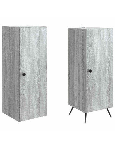 Set di armadi 2 pcs Sonoma grigio Legno ingegnerizzato