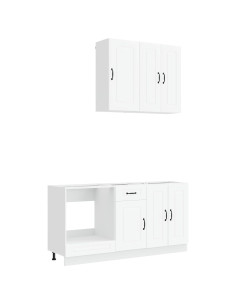 Unità Cucina KALMAR 5 pcs Bianco Legno ingegnerizzato 2