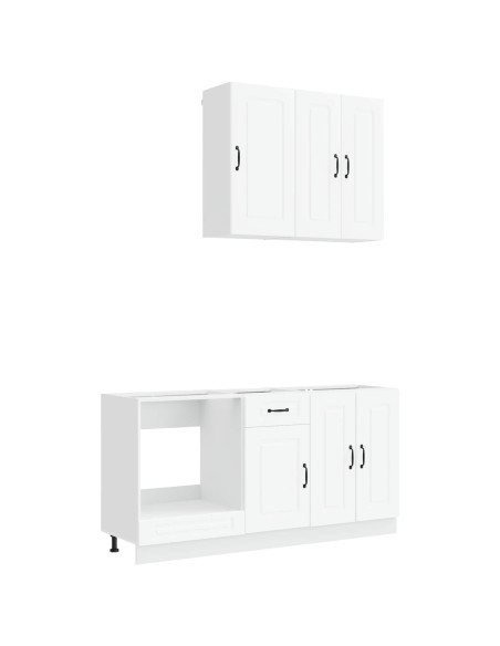 Unità Cucina KALMAR 5 pcs Bianco Legno ingegnerizzato
