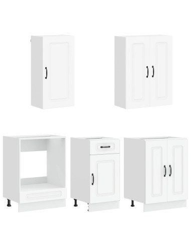 Unità Cucina KALMAR 5 pcs Bianco Legno ingegnerizzato