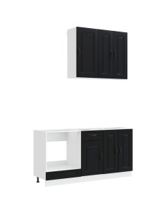 Unità Cucina KALMAR 5 pcs Nero Legno ingegnerizzato 2
