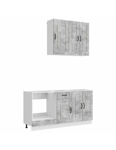 Unità Cucina KALMAR 5 pcs Grigio Cemento Legno ingegnerizzato