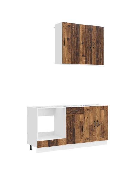 Unità Cucina KALMAR 5 pcs Legno antico Legno ingegnerizzato