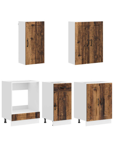 Unità Cucina KALMAR 5 pcs Legno antico Legno ingegnerizzato