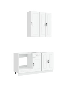 Unità Cucina KALMAR 5 pcs Bianco Legno ingegnerizzato 2