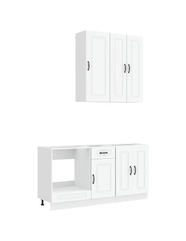 Unità Cucina KALMAR 5 pcs Bianco Legno ingegnerizzato