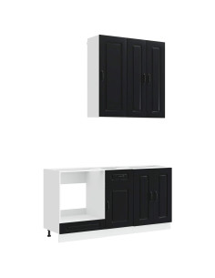 Unità Cucina KALMAR 5 pcs Nero Legno ingegnerizzato 2