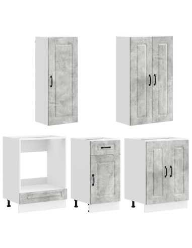 Unità Cucina KALMAR 5 pcs Grigio Cemento Legno ingegnerizzato
