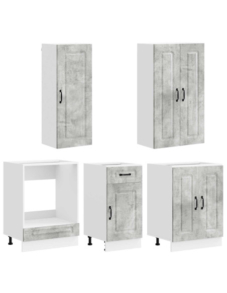 Unità Cucina KALMAR 5 pcs Grigio Cemento Legno ingegnerizzato