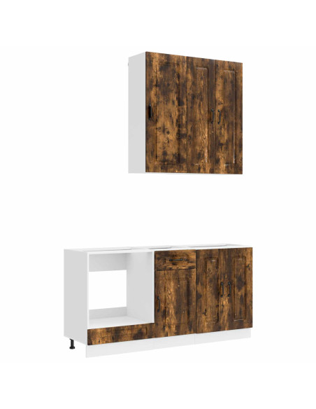 Unità Cucina KALMAR 5 pcs Rovere Fumo Legno ingegnerizzato