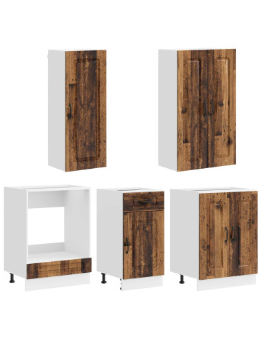 Unità Cucina KALMAR 5 pcs Legno antico Legno ingegnerizzato