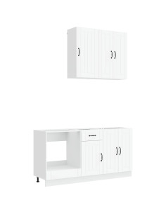 Unità Cucina LUCCA 5 pcs Bianco Legno ingegnerizzato 2
