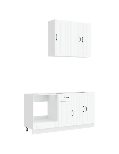 Unità Cucina LUCCA 5 pcs Bianco Legno ingegnerizzato