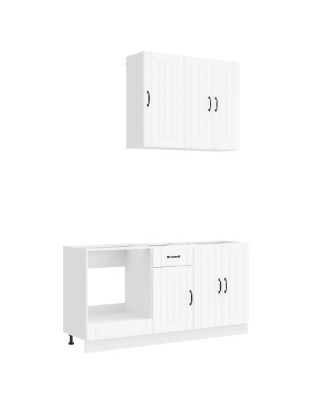 Unità Cucina LUCCA 5 pcs Bianco Legno ingegnerizzato