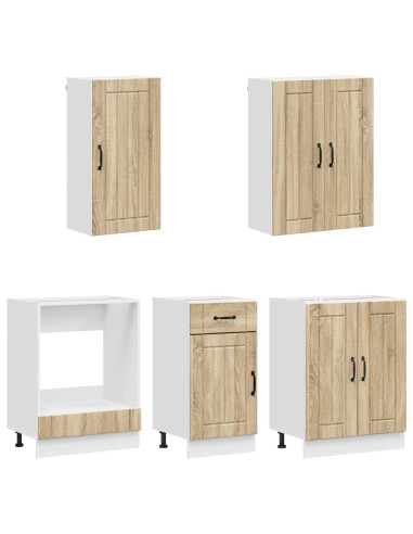 Unità Cucina LUCCA 5 pcs Rovere Sonoma Legno ingegnerizzato