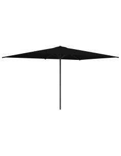 Ombrello da giardino 200 x 300 cm Poliestere Rettangolare Nero