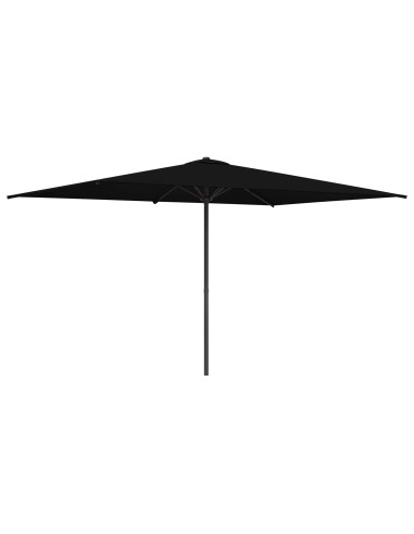 Ombrello da giardino 200 x 300 cm Poliestere Rettangolare Nero