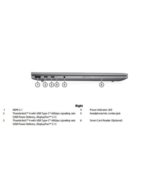 HP NB WKS HP ZBOOK 8 14G1I ULTRA 7 255H 16GB 512GB SSD 14 NVIDIA QUADRO RTX 500 4GB WIN 11 PRO