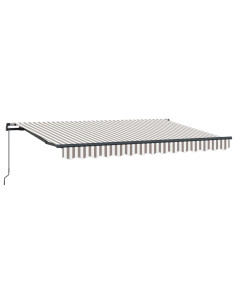 Tenda Retrattile Grigio chiaro e bianco 400 × 300 cm