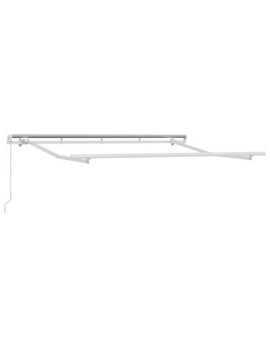 Tenda retrattile Grigio chiaro e bianco 4 × 3 m