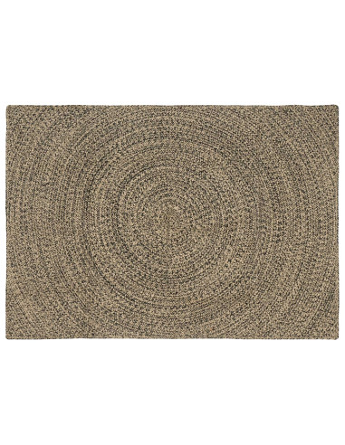 Tappeti per area Naturale e Nero 120 x 170 cm Juta