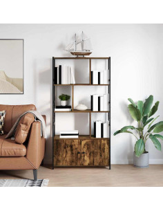 Libreria Rovere fumé 80 x 30 x 155,5 cm Legno multistrato