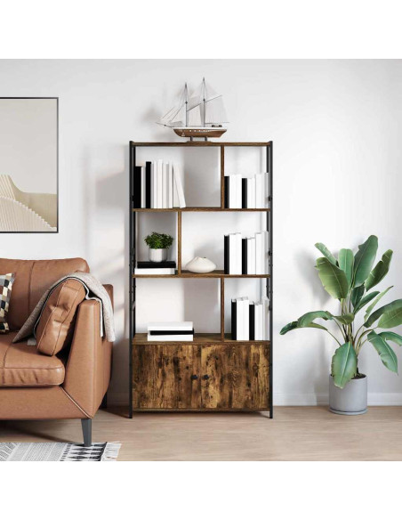 Libreria Rovere fumé 80 x 30 x 155,5 cm Legno multistrato