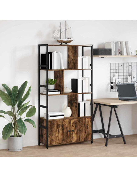 Libreria Rovere fumé 80 x 30 x 155,5 cm Legno multistrato