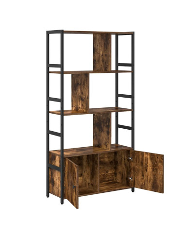 Libreria Rovere fumé 80 x 30 x 155,5 cm Legno multistrato