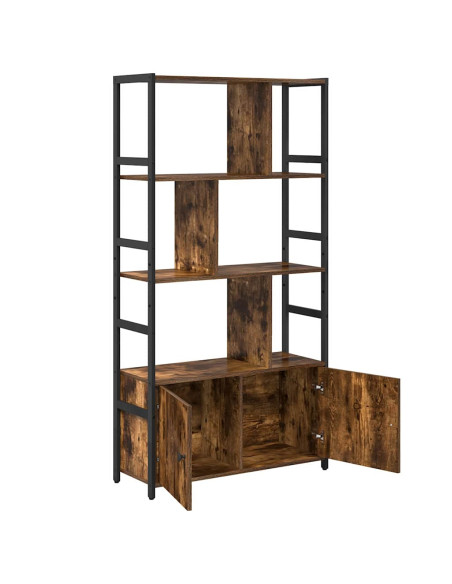 Libreria Rovere fumé 80 x 30 x 155,5 cm Legno multistrato