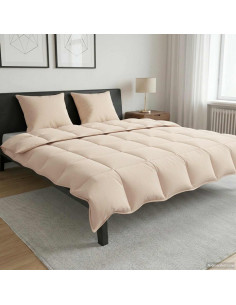 Piumone invernale Beige 200 x 220 cm 100% Kapok Naturale