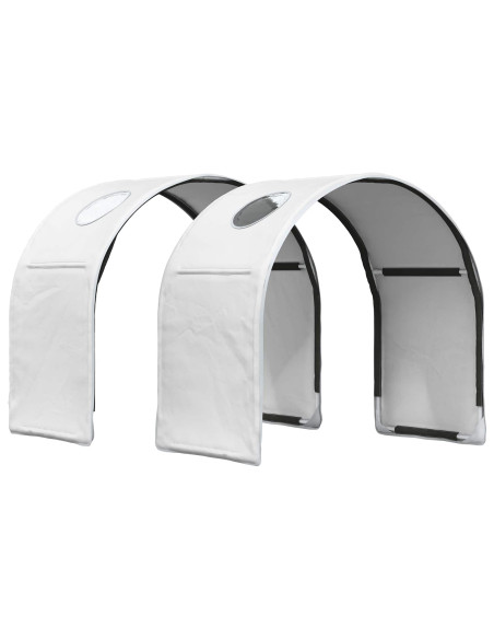 Letto con Tunnel con lo scaffale 3 pz Rovere Sonoma e Bianco