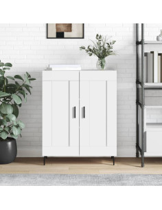 Credenza Bianca 69,5x34x90 cm in Legno Multistrato