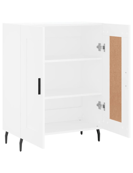 Credenza Bianca 69,5x34x90 cm in Legno Multistrato