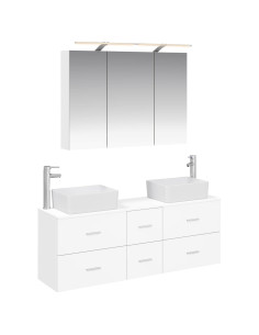 Set di mobili per il bagno 4 pcs Bianco