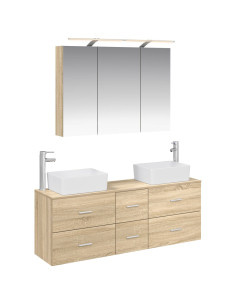 Set di mobili per il bagno 4 pcs Rovere Sonoma