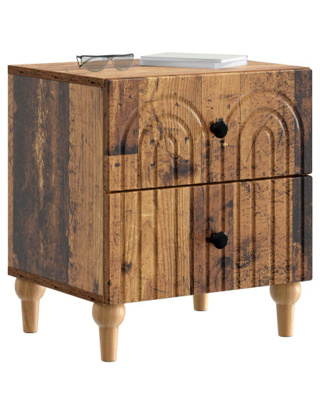 Armadio da Notte con cassetto Legno antico 43 x 34,5 x 48 cm